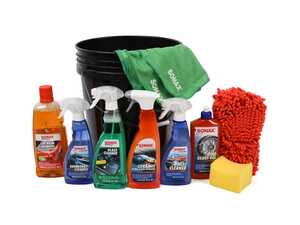 ES#2765823 - 24801 - Summer Bucket Kit - Black bucket with 8 Sonax products and wash mitt! - SONAX - Audi BMW Volkswagen Mercedes Benz MINI Porsche