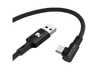 ES#5448032 - PM106AC90 - Rennline Braided USB-C Cable - Heavy Duty USB-A to USB-C cable, featuring a low-profile 90-degree connector built perfectly for tight spaces. - Rennline - Audi BMW Volkswagen Mercedes Benz MINI Porsche