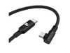 ES#5448034 - PM106CC90 - Rennline Braided USB-C Cable - Heavy Duty USB-C to USB-C cable, featuring a low-profile 90-degree connector built perfectly for tight spaces. - Rennline - Audi BMW Volkswagen Mercedes Benz MINI Porsche
