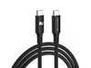 ES#5448035 - PM106CCS - Rennline Braided USB-C Cable - Heavy Duty USB-C to USB-C cable, featuring a low-profile straight connector built perfectly for tight spaces. - Rennline - Audi BMW Volkswagen Mercedes Benz MINI Porsche