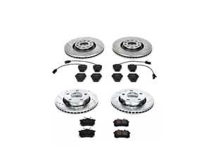 ES#3157883 - K888 - Power Stop Z23 Evolution Sport Front & Rear Brake Kit (320mm/256mm) - A direct-fit upgrade with drilled & slotted zinc-plated rotors and low-dust carbon-fiber ceramic pads. - Power Stop - Audi