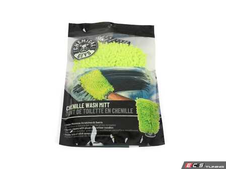 ES#2619165 - MIC493 - Chenille Plush Microfiber Mitt - This lime green wash mitt measures 7"X9" - Chemical Guys - Audi BMW Volkswagen Mercedes Benz MINI Porsche