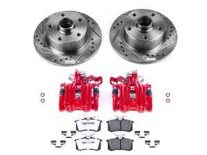 ES#4799400 - KC3064-26 - Z26 Street Warrior Rear Brake Kit With Calipers (245x10mm) - Elevate your B5 A4 Quattro's rear braking performance and street stance with a complete high-torque rear overhaul - Power Stop - Audi