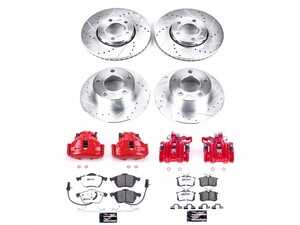ES#4799760 - KC529-26 - Z26 Street Warrior Front & Rear Brake Kit With Calipers (288mm/245mm) - Upgrade your stopping power and open-wheel style with a complete high-performance 4-wheel master brake overhaul - Power Stop - Volkswagen