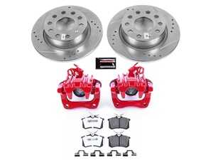 ES#4799897 - KC5671-26 - Z26 Street Warrior Rear Brake Kit With Calipers (255x10mm) - Elevate your vehicle's stopping power and street styling with a complete performance rear brake upgrade - Power Stop - Audi Volkswagen