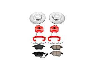 ES#4799111 - KC2259A - Front Brake Kit With Calipers (312x25mm) - Everything you need for a complete, factory-quality front brake overhaul in one convenient package - Power Stop - Audi Volkswagen