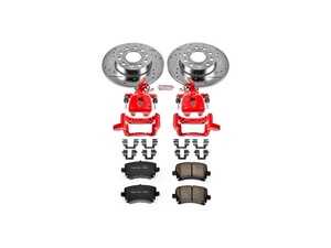 ES#4799636 - KC4627A - Z23 Evolution Sport Rear Brake Kit With Calipers (260x12mm) - Upgrade your rear braking performance while eliminating seized caliper headaches - Power Stop - Volkswagen