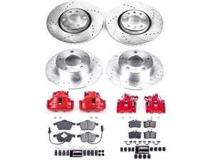 ES#4800147 - KC637 - Z23 Evolution Sport Front & Rear Brake Kit With Calipers (312mm/245mm) - Upgrade stopping power and refresh your C5 A6's entire braking system with a complete 4-wheel performance overhaul - Power Stop - Audi