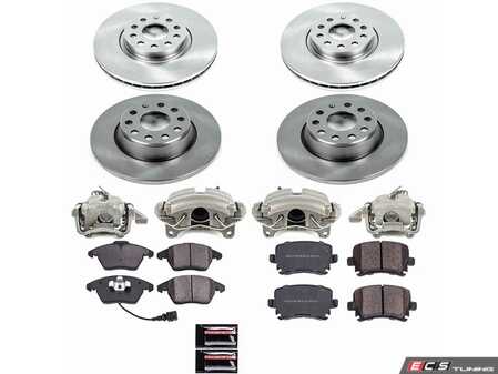 ES#4801065 - KC0E2260B - Front Brake Kit With Calipers (288x25mm) - A complete, factory-quality 288mm front brake overhaul designed to restore quiet, reliable stopping power - Power Stop - Volkswagen