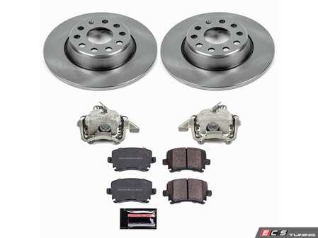 ES#4801067 - KC0E2261 - Front Brake Kit With Calipers (312x25mm) - A complete, factory-quality front brake overhaul designed specifically for the Passat B6 chassis platform - Power Stop - Audi