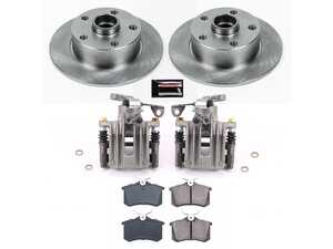 ES#4801316 - KC0E3064 - Rear Brake Kit With Calipers (245x10mm) - A complete, factory-quality rear brake overhaul designed specifically for B5 A4 Quattro models - Power Stop - Audi