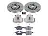 ES#4801330 - KC0E3103 - Front Brake Kit With Calipers (288x25mm) - A complete, factory-quality front brake overhaul designed to restore quiet, dependable stopping power - Power Stop - Audi
