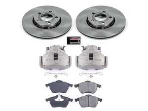 ES#4801330 - KC0E3103 - Front Brake Kit With Calipers (288x25mm) - A complete, factory-quality front brake overhaul designed to restore quiet, dependable stopping power - Power Stop - Audi