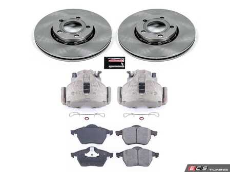 ES#4801330 - KC0E3103 - Front Brake Kit With Calipers (288x25mm) - A complete, factory-quality front brake overhaul designed to restore quiet, dependable stopping power - Power Stop - Audi