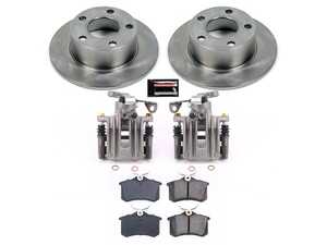 ES#4801618 - KC0E515 - Autospecialty Rear Brake Kit With Calipers (245x10mm) - A complete, factory-quality rear brake overhaul designed for C5 Audi A6 and B5/B5.5 VW Passat models - Power Stop - Audi