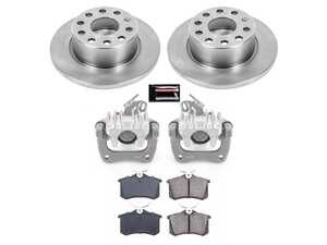 ES#4801801 - KC0E5671 - Rear Brake Kit With Calipers (255x10mm) - A complete, factory-quality rear brake overhaul designed to restore quiet, reliable stopping power - Power Stop - Audi Volkswagen