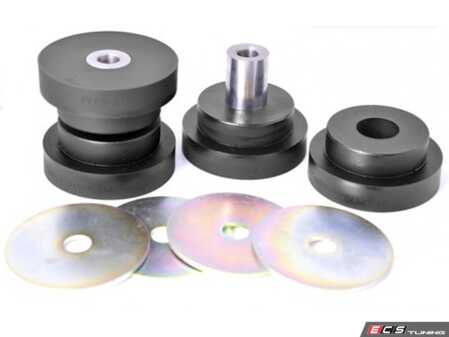 ES#5471042 - PFF5-510H - Heritage Polyurethane Front Control Arm Bushings - Slate-grey polyurethane thrust arm bushings stop steering wheel shimmy invisibly. - Powerflex - BMW