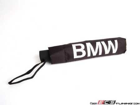 ES#1876257 - 80230439653 - BMW Umbrella - 37" Diameter - (NO LONGER AVAILABLE) - A black umbrella featuring the BMW logo - Genuine BMW - 