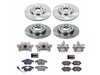 ES#4802247 - KC0E7501 - Power Stop Autospecialty OE Replacement Front & Rear Brake Kit with Calipers (312mm/272mm) - A complete 4-wheel direct-fit stock replacement with plain rotors, low-dust ceramic pads, and remanufactured OE-style calipers. - Power Stop - Volkswagen