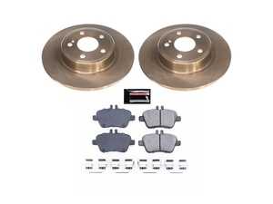ES#4803214 - KOE7377 - Power Stop OE Stock Replacement Rear Brake Kit (295mm Solid) - A premium daily-driver 2-wheel axle restoration package featuring mill-balanced smooth solid rear rotors and low-dust Z17 Evolution Plus ceramic brake pads. - Power Stop - Mercedes Benz