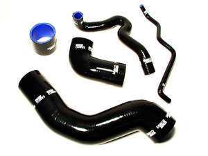 ES#743 - tcs195/1-black - Samco Boost Hose Kit - Black - (NO LONGER AVAILABLE) - Improved air flow with silicone hoses that add color accents for your engine bay. - Samco - 