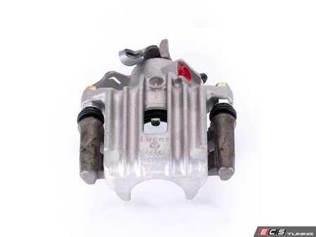 ES#4803970 - L2572 - Rear Brake Caliper - Right - Direct-bolt-on rear right (passenger side) brake caliper with bracket, completely rebuilt with premium seals, hardware, and high-temp rubber to restore factory braking performance and mechanical parking brake function. - Power Stop - Volkswagen