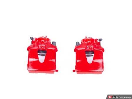 ES#4804905 - S2110 - Front Performance Brake Caliper - Pair - Direct-bolt-on front brake calipers featuring an electrostatic high-temperature red powder-coated finish for superior rust and corrosion resistance. - Power Stop - Volkswagen