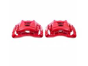 ES#4805010 - S3246 - Performance Brake Caliper Pair - Front - Direct-bolt-on front brake calipers featuring an electrostatic high-temperature red powder-coated finish for superior rust and corrosion resistance. - Power Stop - Audi