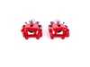 ES#4805028 - S3414 - Rear Performance Brake Caliper - Pair - Direct-bolt-on rear brake calipers featuring an electrostatic high-temperature red powder-coated finish for superior rust and corrosion resistance. Includes integrated mechanical parking brake assemblies. - Power Stop - Audi