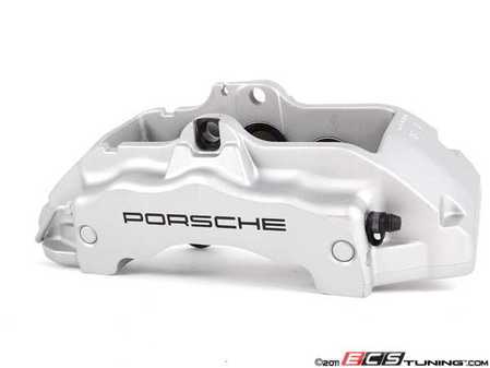 ES#9103 - 95535142153 - Front Left Brake Caliper - Silver caliper for S models - Genuine Porsche - Porsche