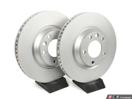 ES#5425538 - 7L8615301KT - Front Brake Rotor - Pair (350x34) - Replace your worn brake rotors and get that smooth stopping power back - SHW Performance - Audi Volkswagen Porsche