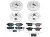 ES#4795551 - ESK8168 - Power Stop Euro-Stop Front & Rear Brake Kit (340mm/300mm) - A direct-fit OE-equivalent replacement with GEOMET coated plain rotors and ECE-R90 certified brake pads. - Power Stop - Audi Volkswagen