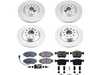 ES#4794648 - CRK8168 - Power Stop Z23 Evolution Sport Front & Rear Brake Kit (340mm/300mm) - A direct-fit upgrade with GEOMET coated plain rotors and low-dust carbon-fiber ceramic pads. - Power Stop - Audi Volkswagen