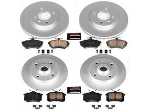 ES#3988882 - CRK376 - Power Stop Z23 Evolution Sport Front & Rear Brake Kit (256mm/226mm) - A direct-fit upgrade with GEOMET coated plain rotors and low-dust carbon-fiber ceramic pads. - Power Stop - Volkswagen