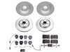 ES#4795459 - ESK7096 - Power Stop Euro-Stop Front & Rear Brake Kit (320mm/300mm) - A direct-fit OE-equivalent replacement with GEOMET coated plain rotors and ECE-R90 certified brake pads. - Power Stop - Audi