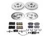 ES#4797826 - K7096 - Power Stop Z23 Evolution Sport Front & Rear Brake Kit (320mm/300mm) - A direct-fit performance upgrade with drilled & slotted zinc-plated rotors and low-dust carbon-fiber ceramic pads. - Power Stop - Audi