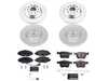 ES#4795478 - ESK7278 - Power Stop Euro-Stop Front & Rear Brake Kit (312mm/300mm) - A direct-fit OE-equivalent replacement with GEOMET coated plain rotors and ECE-R90 certified brake pads. - Power Stop - Audi