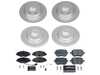 ES#4795561 - ESK8363 - Power Stop Euro-Stop Front & Rear Brake Kit (288mm/272mm) - A direct-fit OE-equivalent replacement with GEOMET coated plain rotors and ECE-R90 certified brake pads. - Power Stop - Volkswagen