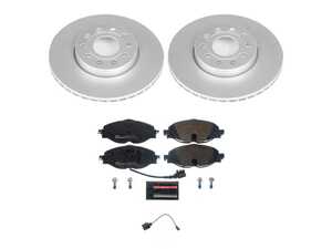 ES#4795453 - ESK7080 - Power Stop Euro-Stop Front Brake Kit (288mm) - A direct-fit OE-equivalent replacement with GEOMET coated plain rotors and ECE-R90 certified brake pads. - Power Stop - Audi Volkswagen
