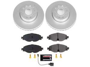 ES#3989235 - CRK7080 - Power Stop Z23 Evolution Sport Front Brake Kit (288mm) - A direct-fit upgrade with GEOMET coated plain rotors and low-dust carbon-fiber ceramic pads. - Power Stop - Audi Volkswagen