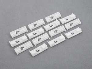 ES#4940113 - 513670446151KT - Clip - Set Of 14 - Used to attach the rear lower window molding, 14 needed for full repair for both left and right side trims. Body side of vehicle. - Genuine MINI - MINI