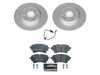 ES#4795540 - ESK8091 - Power Stop Euro-Stop Rear Brake Kit (300mm) - A direct-fit OE-equivalent replacement with GEOMET coated plain rotors and ECE-R90 certified brake pads. - Power Stop - Audi