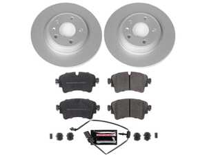 ES#3989329 - CRK8091 - Power Stop Z23 Evolution Sport Rear Brake Kit (300mm) - A direct-fit upgrade with GEOMET coated plain rotors and low-dust carbon-fiber ceramic pads. - Power Stop - Audi