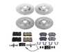 ES#4797827 - K7097 - Power Stop Z23 Evolution Sport Front & Rear Brake Kit (345mm/330mm) - A direct-fit performance upgrade with drilled & slotted zinc-plated rotors and low-dust carbon-fiber ceramic pads. - Power Stop - Audi