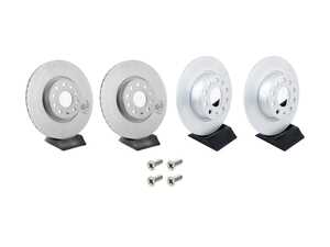 ES#5433761 - 312272fr3KT - Front & Rear Brake Rotor Kit (312x25/272x10) - Factory replacement rotors. - Genuine Volkswagen Audi - Volkswagen