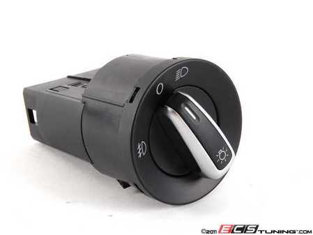 ES#2086464 - 5C6941531DAPV - Standard Headlight Switch - Brushed Trim - Controls headlights and front fog lights - Genuine Volkswagen Audi - Volkswagen