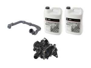 ES#3979159 - 5q0122051ebKT - Cooling System Refresh Kit - Level 2 - This entry level kit includes thermostat, waterpump, radiator, complete upper & lower radiator hoses and coolant - Genuine Volkswagen Audi - Volkswagen