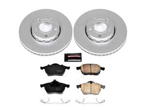 ES#3988870 - CRK3103 - Power Stop Z23 Evolution Sport Front Brake Kit (288mm) - A direct-fit upgrade with GEOMET coated plain rotors and low-dust carbon-fiber ceramic pads. - Power Stop - Audi