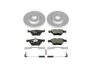 ES#3145428 - ESK2926 - Power Stop Euro-Stop Premium Front Brake Kit (300mm) - A premium European-style front-axle restoration package featuring ECE-R90 certified semi-metallic pads, fully coated smooth high-carbon vented rotors, and replacement electronic wear sensors. - Power Stop - Mercedes Benz