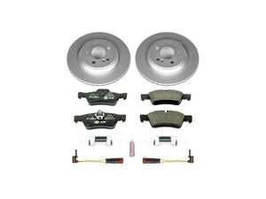 ES#3145439 - ESK2998 - Power Stop Euro-Stop Premium Rear Brake Kit (300mm) - An original equipment-equivalent rear-axle replacement package featuring ECE-R90 certified components, high-carbon GEOMET coated smooth vented rotors, and factory-matched European brake pads. - Power Stop - Mercedes Benz
